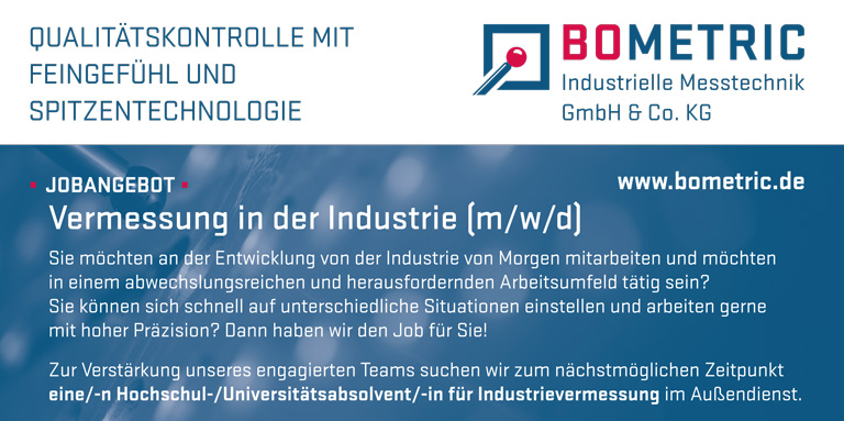 Joabangebot Bometric Messtechnik